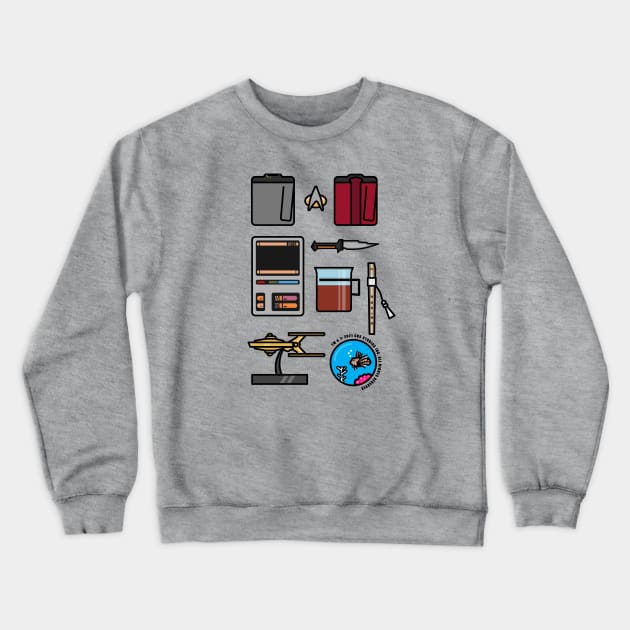 Captain Picard Starter Pack Crewneck Sweatshirt by L. Marco Miranda